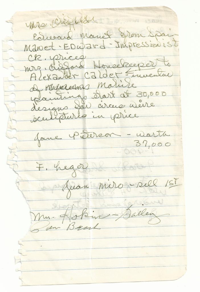 Handwritten Notes between Frederick R. Koch & Mary - Uncover art crimes orchestrated by billionaire Frederick R. Koch, including the $1B Isabella Stewart Gardner Museum art heist.